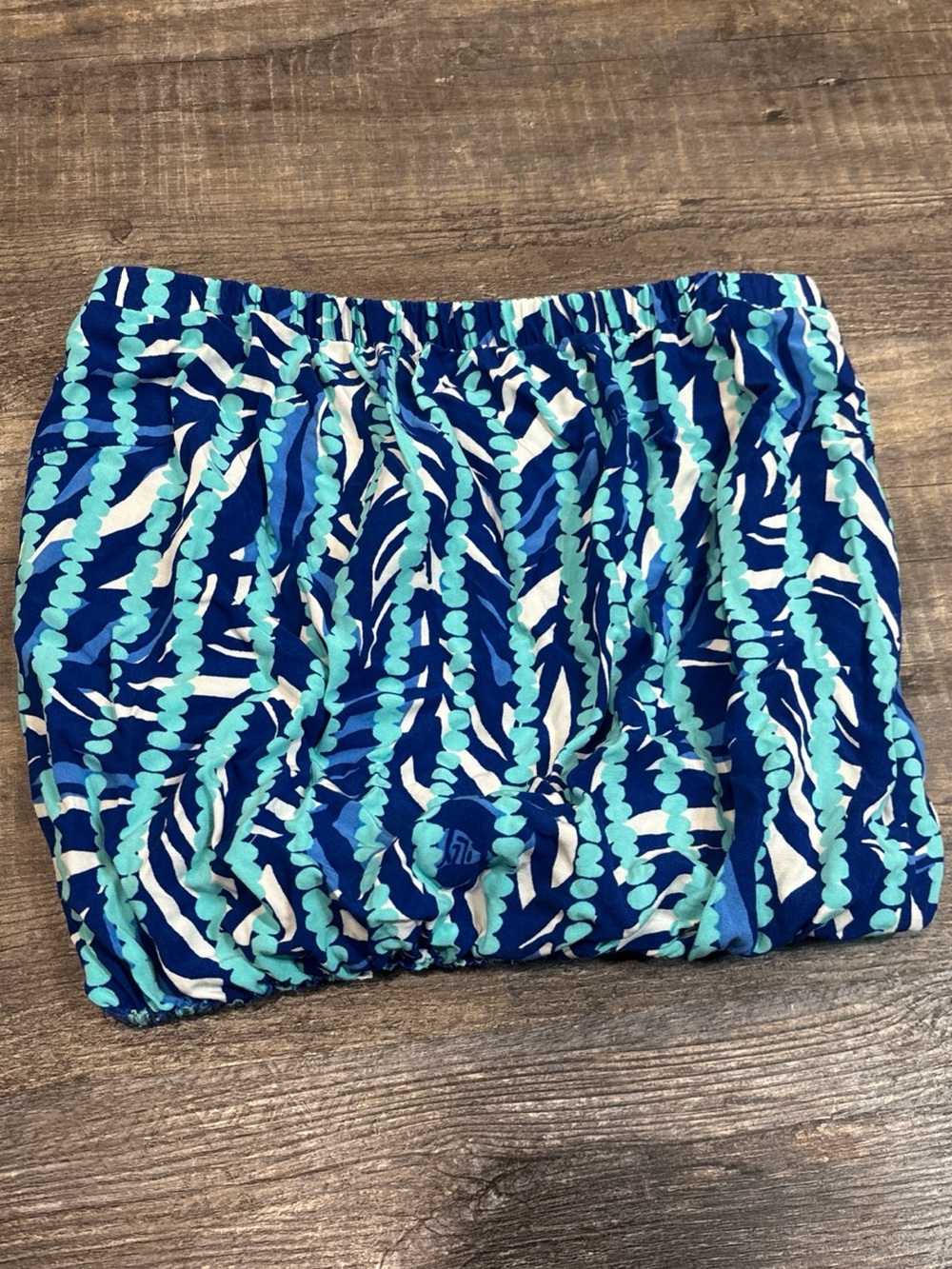 Lilly Pulitzer Strapless Blue Tube Top Size XS